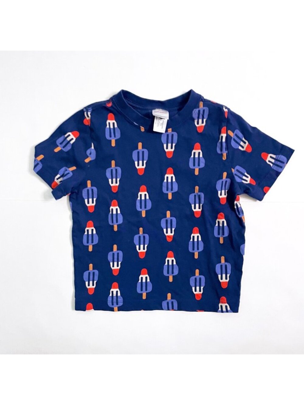 Hanna Andersson Blue Popsicle Tee, Size 4